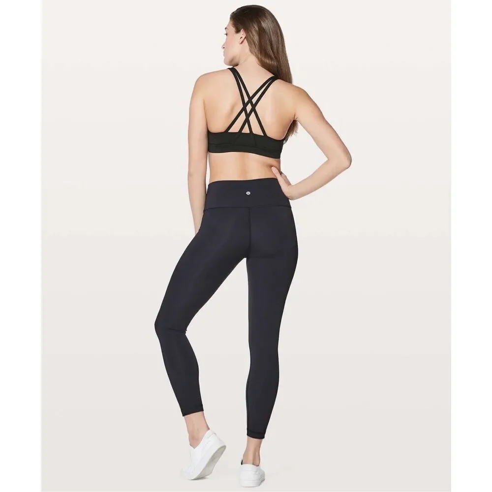 Lululemon Black Energy Laced Sports Bra Size 6